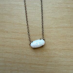 Elegant Opal Necklace in Silver